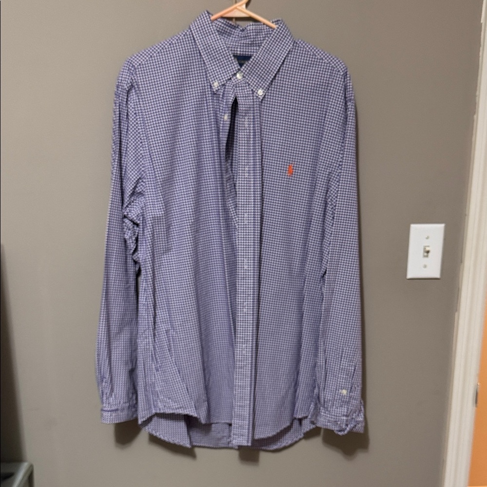 Men's Ralph Lauren Blue Checkered Shirt
